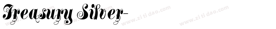 Treasury Silver字体转换